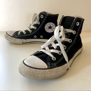 Youth Size 1.5 High Top Black Converse